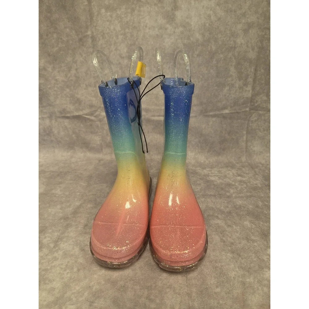 Western Chief Girls SZ 11/12 Rainboots Multicolor Great Condition